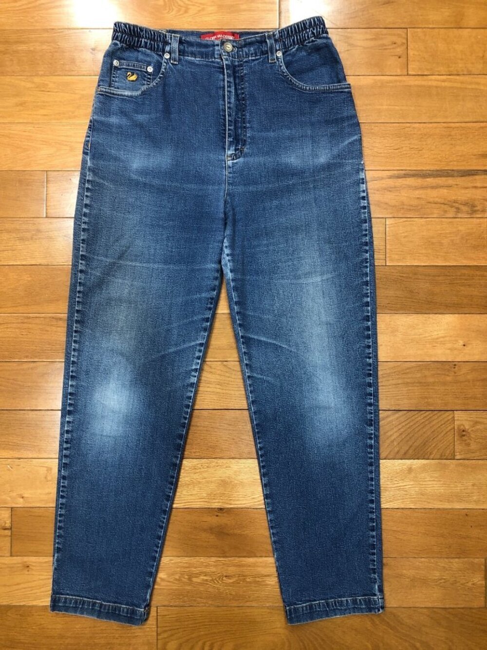 Gloria Vanderbilt High Rise Straight Leg Blue Jeans 12P Comfortable Minimalist